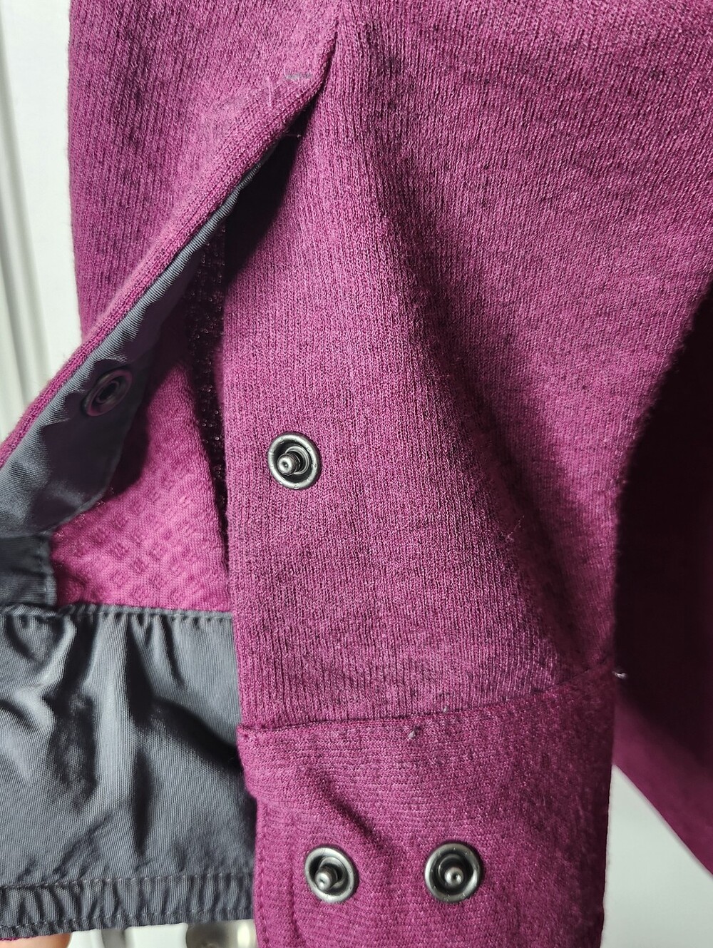 LL Bean Polartec Womens Large Jacket Snap Front Pockets Outdoor Layer Fall Warm - Picture 10 of 13